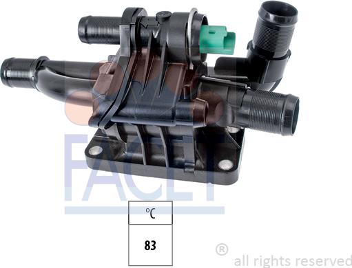 FACET 7.8734 - Coolant thermostat / housing car-mod.net