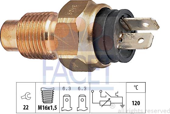 FACET 7.3509 - Coolant temperature Sensor car-mod.net