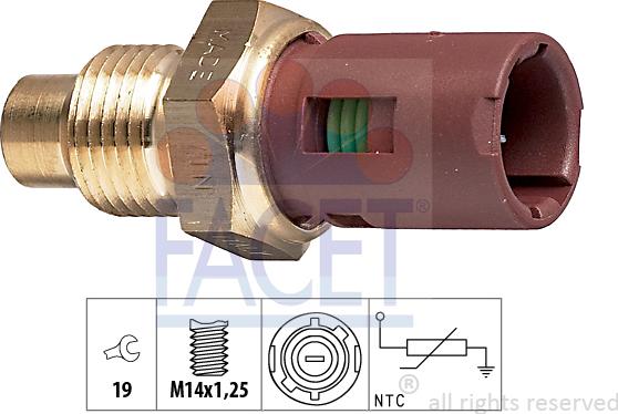 FACET 7.3094 - Coolant temperature Sensor car-mod.net