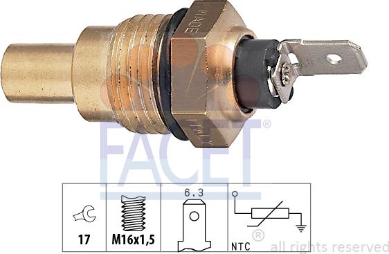 FACET 7.3041 - Coolant temperature Sensor car-mod.net