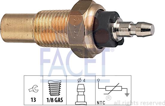 FACET 7.3056 - Coolant temperature Sensor car-mod.net