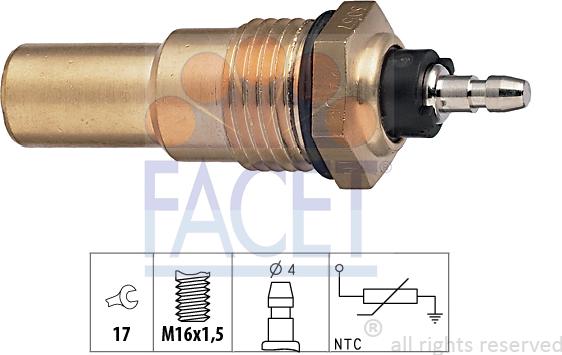 FACET 7.3057 - Coolant temperature Sensor car-mod.net