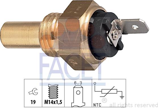 FACET 7.3066 - Coolant temperature Sensor car-mod.net