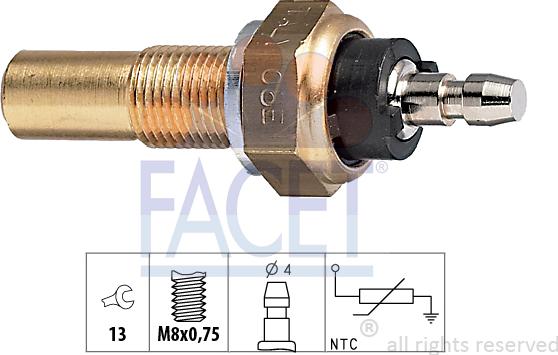 FACET 7.3068 - Coolant temperature Sensor car-mod.net