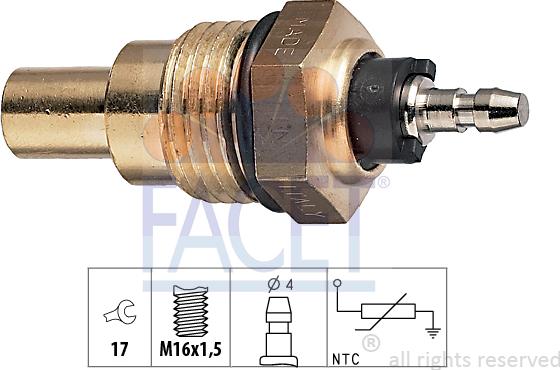 FACET 7.3009 - Coolant temperature Sensor car-mod.net