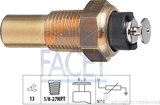 FACET 7.3005 - Coolant temperature Sensor car-mod.net