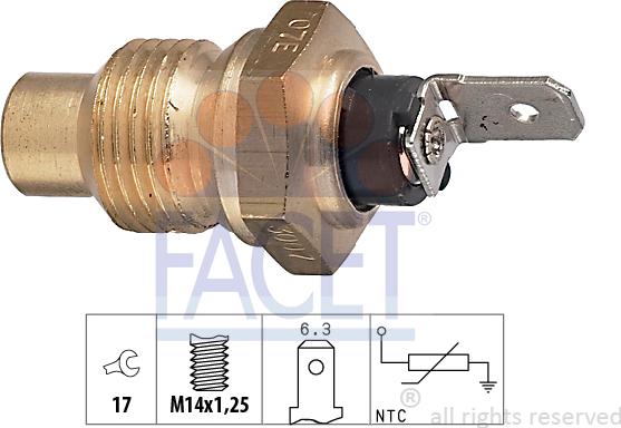FACET 7.3007 - Coolant temperature Sensor car-mod.net