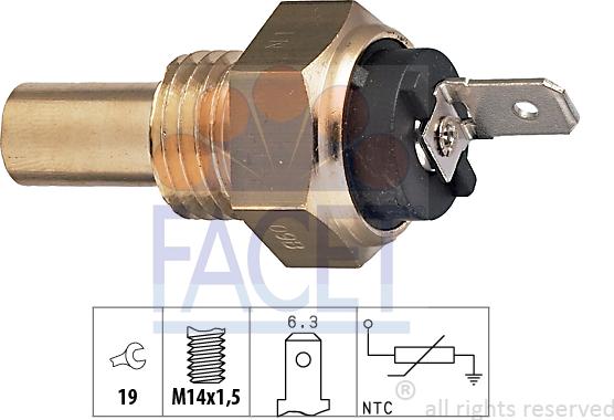 FACET 7.3015 - Coolant temperature Sensor car-mod.net