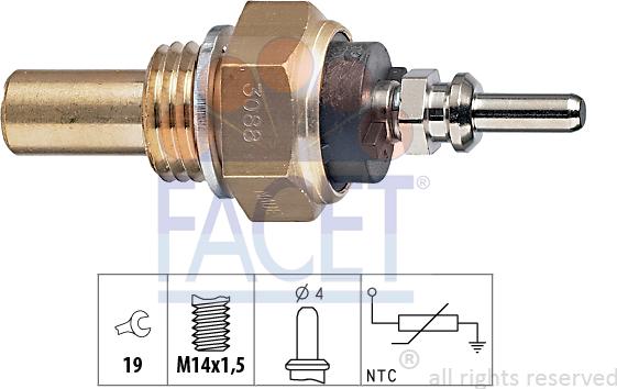 FACET 7.3088 - Coolant temperature Sensor car-mod.net