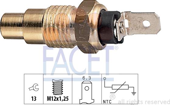 FACET 7.3078 - Coolant temperature Sensor car-mod.net