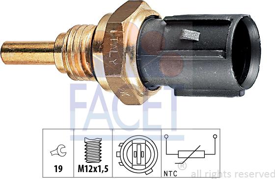 FACET 7.3198 - Sensor, oil temperature car-mod.net
