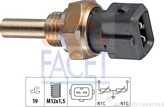 FACET 7.3192 - Coolant temperature Sensor car-mod.net