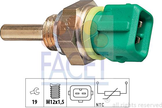 FACET 7.3148 - Coolant temperature Sensor car-mod.net