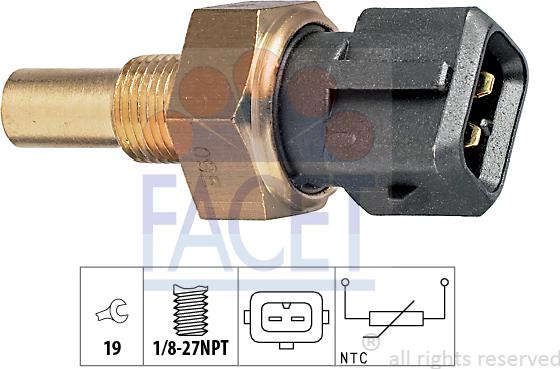 FACET 7.3165 - Coolant temperature Sensor car-mod.net