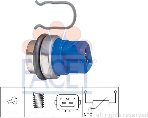 FACET 7.3101 - Coolant temperature Sensor car-mod.net