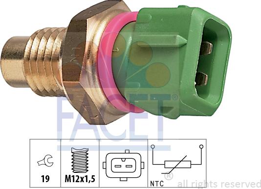 FACET 7.3114 - Coolant temperature Sensor car-mod.net