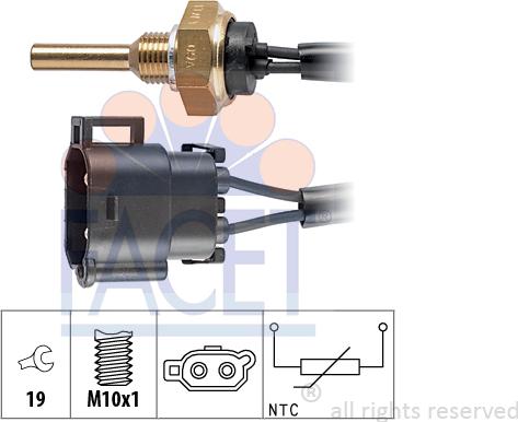 FACET 7.3110 - Coolant temperature Sensor car-mod.net