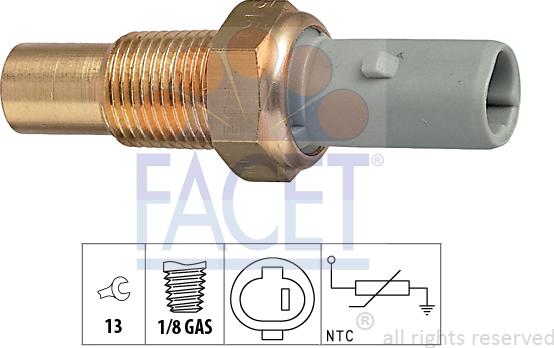 FACET 7.3184 - Coolant temperature Sensor car-mod.net
