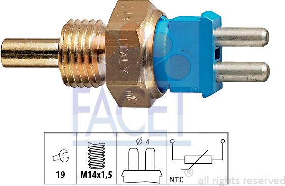 FACET 7.3139 - Coolant temperature Sensor car-mod.net
