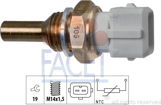 FACET 7.3126 - Coolant temperature Sensor car-mod.net