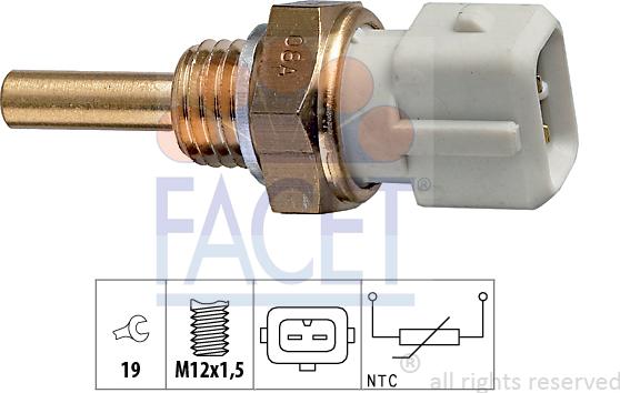 FACET 7.3127 - Coolant temperature Sensor car-mod.net