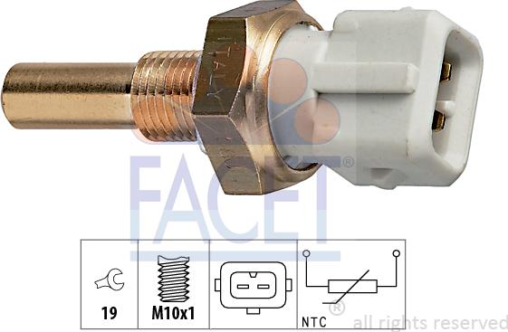 FACET 7.3171 - Coolant temperature Sensor car-mod.net