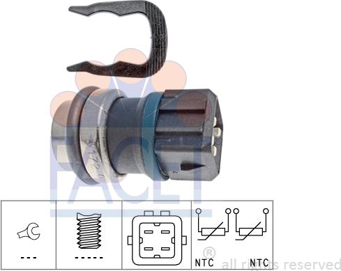 FACET 7.3172 - Coolant temperature Sensor car-mod.net