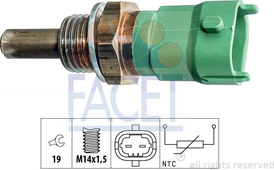 FACET 7.3394 - Coolant temperature Sensor car-mod.net
