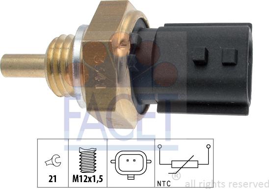 FACET 7.3341 - Coolant temperature Sensor car-mod.net