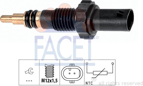FACET 7.3348 - Coolant temperature Sensor car-mod.net