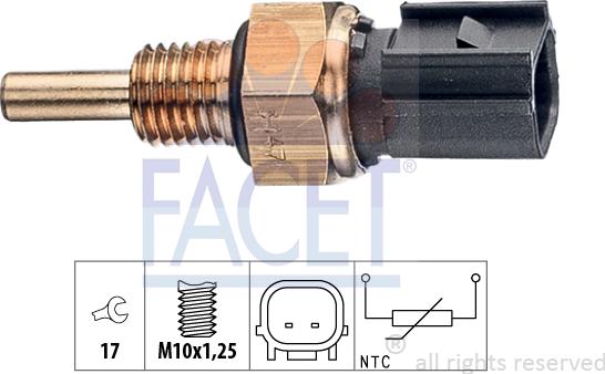 FACET 7.3347 - Coolant temperature Sensor car-mod.net
