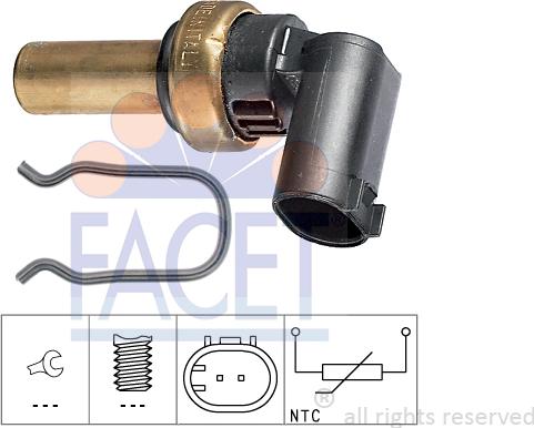 FACET 7.3300 - Sensor, oil temperature car-mod.net