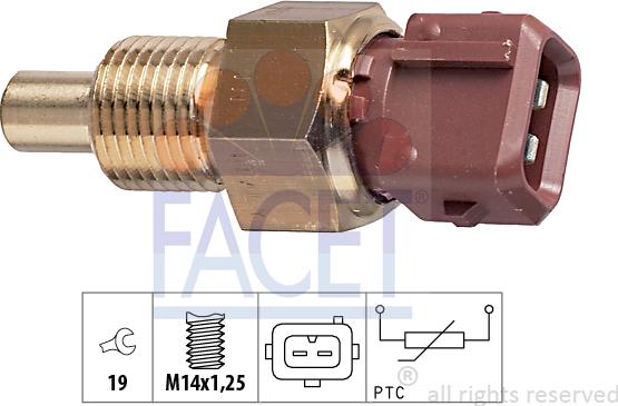 FACET 7.3308 - Coolant temperature Sensor car-mod.net