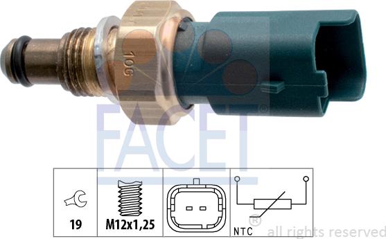 FACET 7.3317 - Coolant temperature Sensor car-mod.net