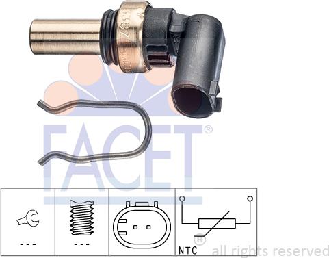 FACET 7.3387 - Coolant temperature Sensor car-mod.net