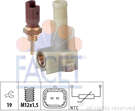 FACET 7.3326K - Coolant temperature Sensor car-mod.net