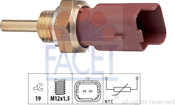 FACET 7.3326 - Coolant temperature Sensor car-mod.net