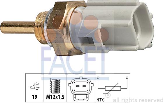 FACET 7.3323 - Coolant temperature Sensor car-mod.net