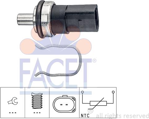 FACET 7.3376 - Sensor, fuel temperature car-mod.net