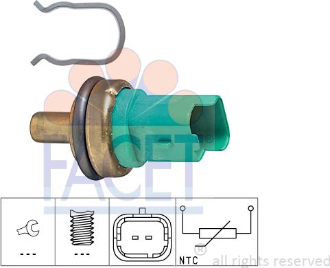 FACET 7.3292 - Sensor, oil temperature car-mod.net
