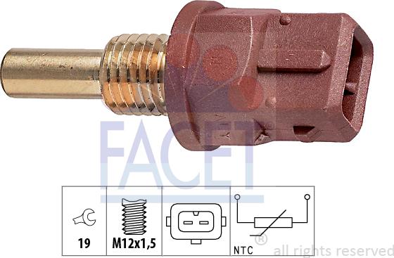 FACET 7.3248 - Sensor, oil temperature car-mod.net