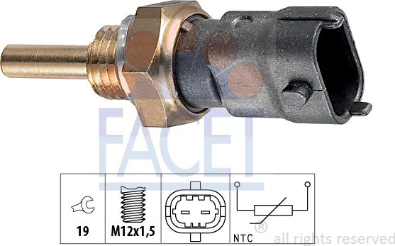 FACET 7.3264 - Coolant temperature Sensor car-mod.net