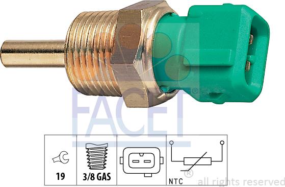 FACET 7.3212 - Coolant temperature Sensor car-mod.net