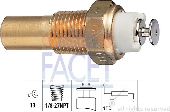 FACET 7.3235 - Coolant temperature Sensor car-mod.net
