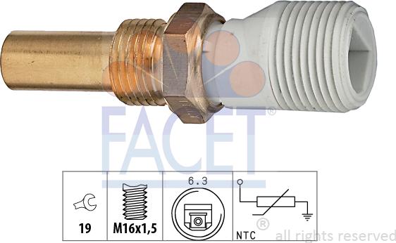 FACET 7.3238 - Coolant temperature Sensor car-mod.net