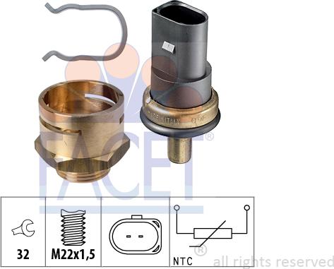 FACET 7.3278K - Coolant temperature Sensor car-mod.net