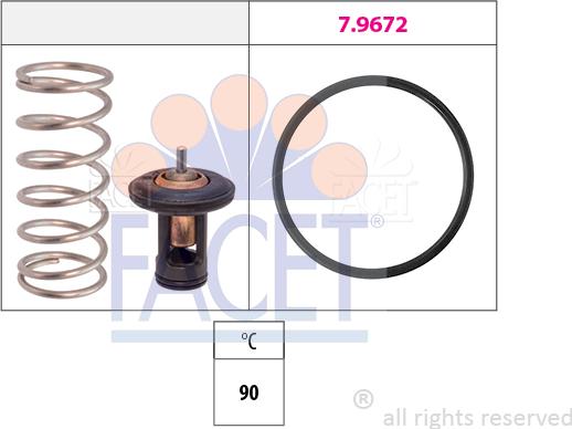 FACET 7.7943 - Coolant thermostat / housing car-mod.net
