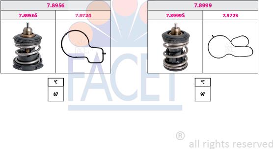 FACET 7.7984KK - Coolant thermostat / housing car-mod.net