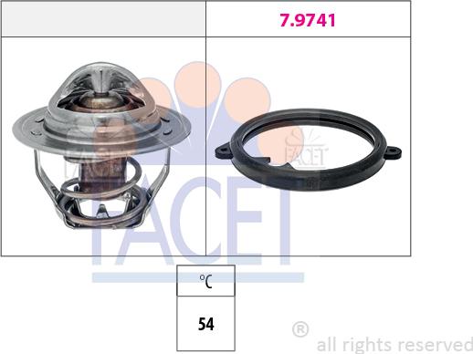 FACET 7.7972 - Coolant thermostat / housing car-mod.net