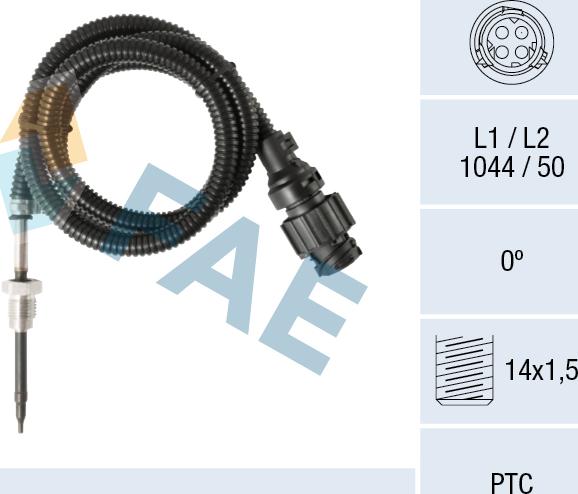 FAE 68020 - Sensor of exhaust gas Temperature car-mod.net